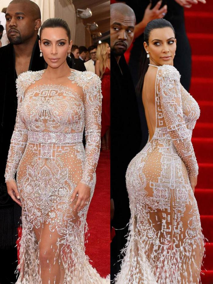 Ким Кардашьян на Met Gala в 2015 году