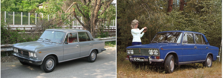 06. Fiat-125, 1967 год и ВАЗ 2103, 1972 год.