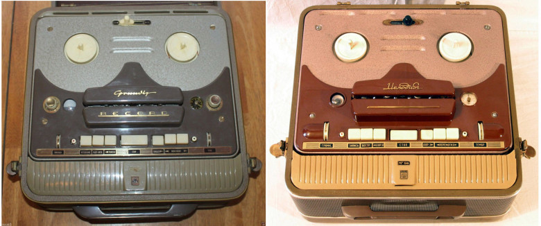 09. Grundig TK820, 1955 год и Мелодия МГ-56, 1956 год.