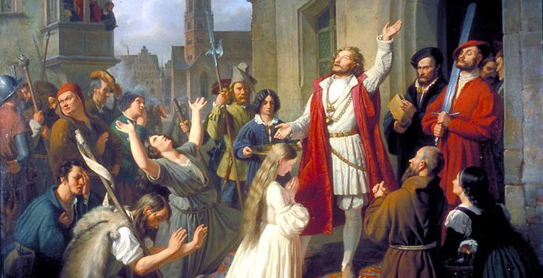 XVI век: религиозные фанатики