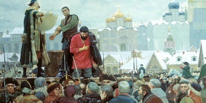 Поверженного Пугачёва конвоировал в Москву сам Суворов