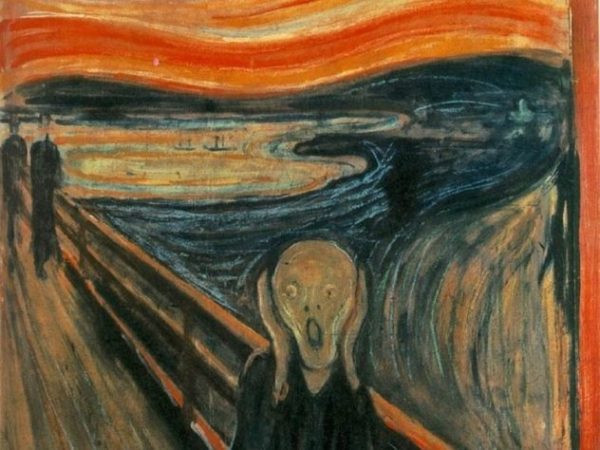 Норвегия. Художник. Вулкан