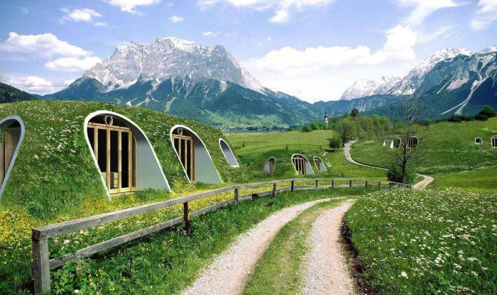 15. Экологические дома Hobbit Hole