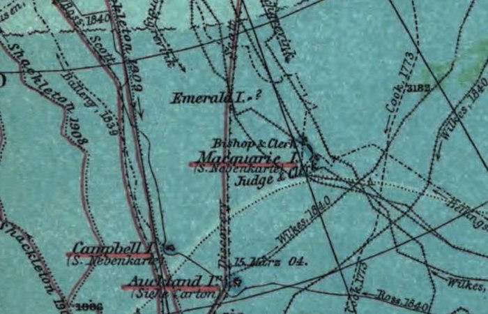 8. Изумруд, к югу от острова Маккуори (вблизи Антарктиды)