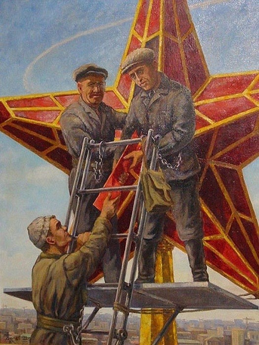 Раз в пять лет к звездам поднимаются промышленные альпинисты, чтобы их помыть.