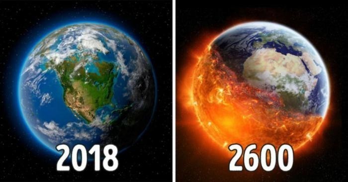 7. Земля превратится в огненный шар