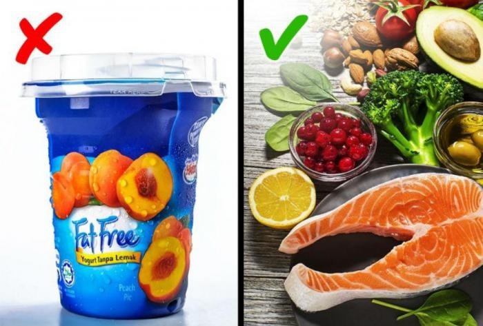 7. Вы выбираете нежирные и обезжиренные обработанные продукты