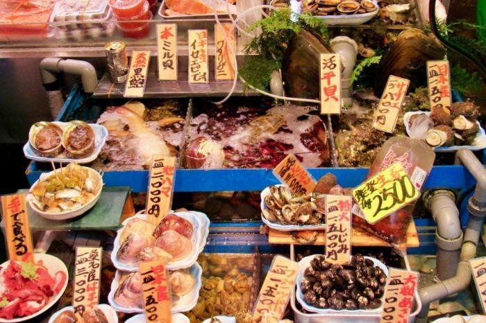 1. Свежие морепродукты