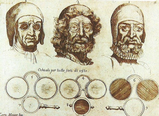 Солнцезащитные очки (XIII век).