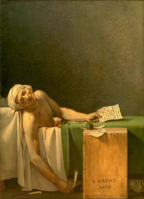 6. Смерть Марата (1793). Жак-Луи Давид