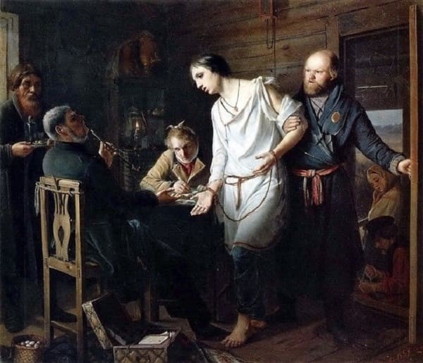 «Приезд станового на следствие», 1857 год