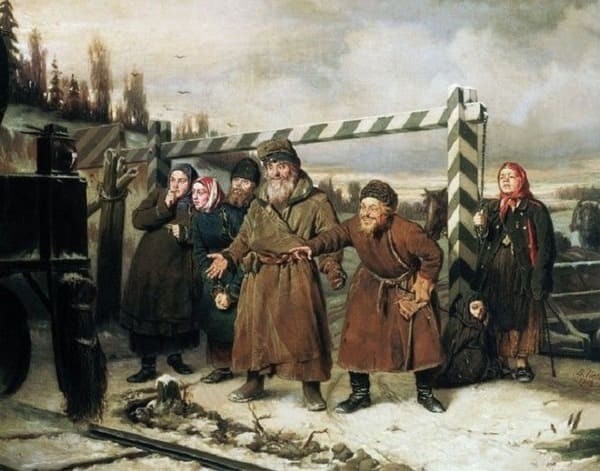 «Сцена у железной дороги», 1868 год