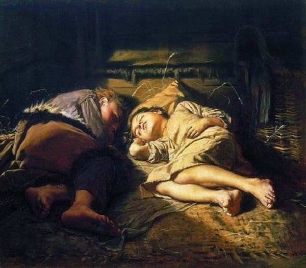 «Спящие дети», 1870 год