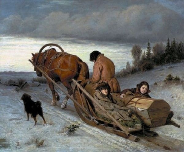 «Проводы покойника», 1865 год