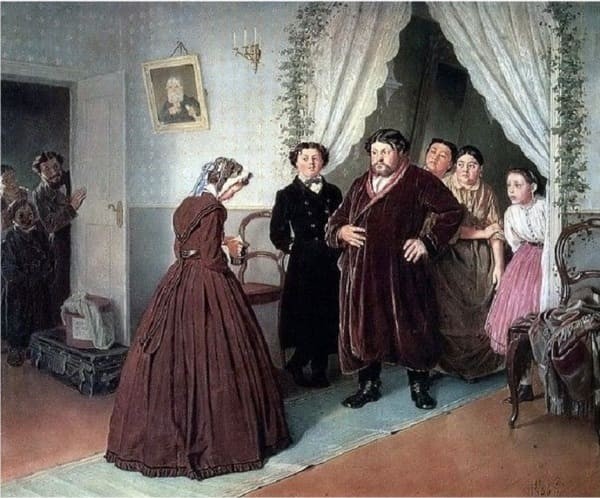 «Приезд гувернантки в купеческий дом», 1866 год