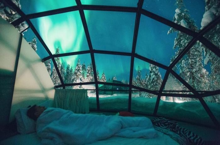 Kakslauttanen Arctic Resort East Village, Полярный круг, Финляндия