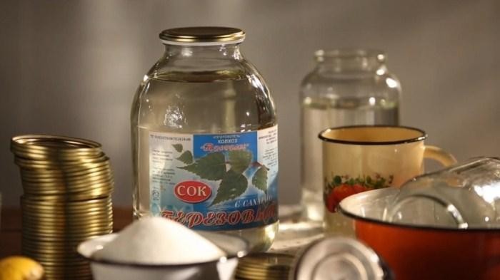 5. Березовый сок