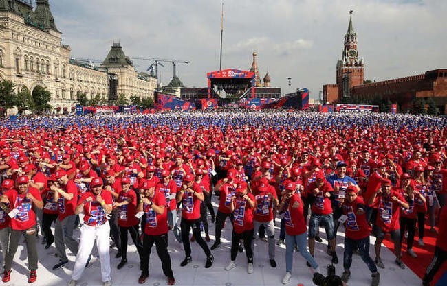 Самый массовый урок бокса