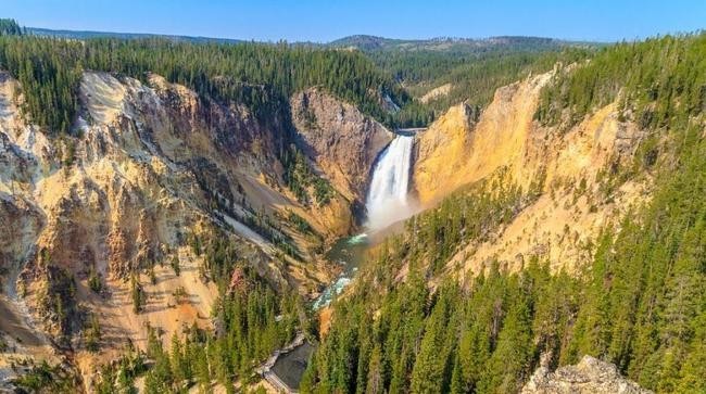 Нижний Йеллоустонский водопад, Вайоминг