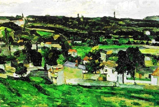 «Вид на Овер-сюр-Уаз», Поль Сезанн, 2000 г.
