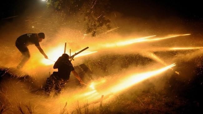 Firework Battle, Хиос, Греция