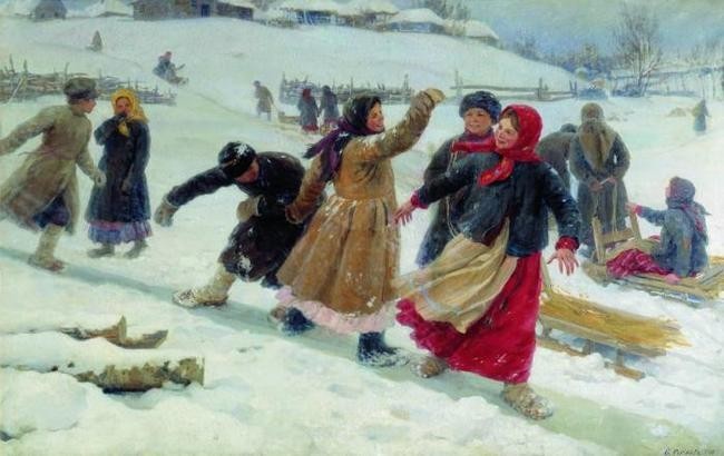 Как мужчины в лесу прялки и лавки искали