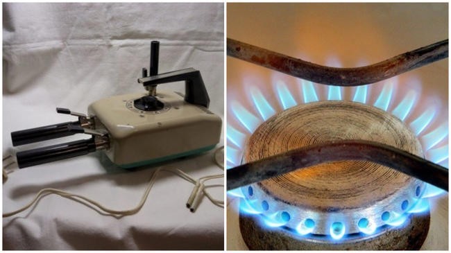 11. Плойка на газу