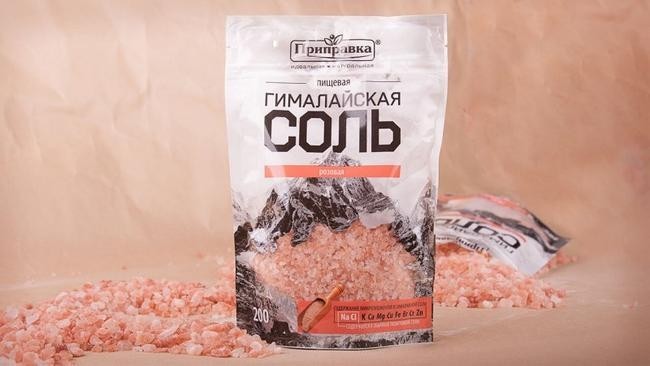 Розовая гималайская соль