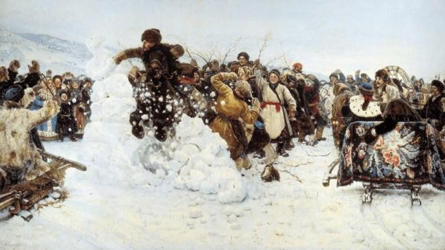 Взятие снежного городка