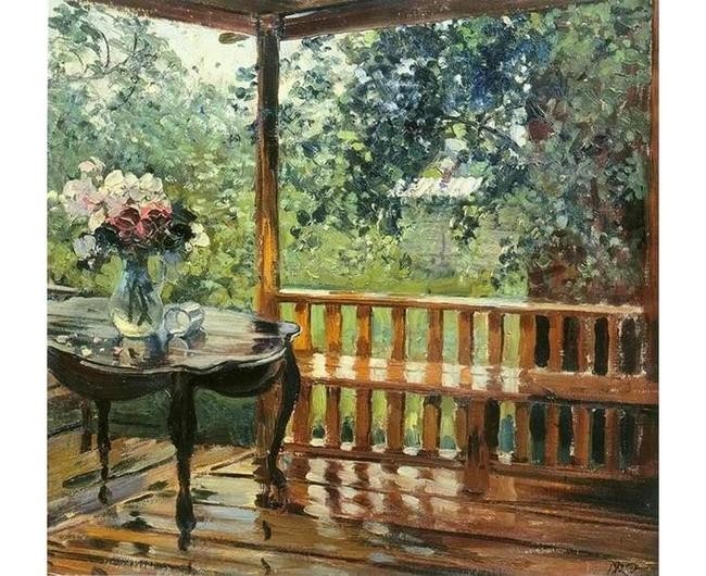 "После дождя (Мокрая терраса)"