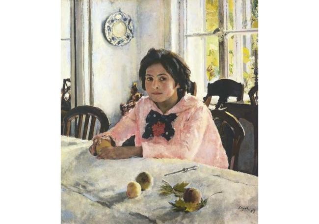 6. “Девочка с персиками” Серова (1887 г.)