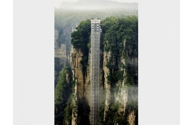 Bailong Elevator. Китай, Хунань