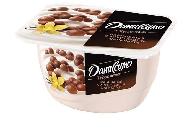 1. Творожный продукт с шоколадной начинкой
