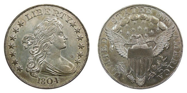 6. Серебряный доллар, 1830 год