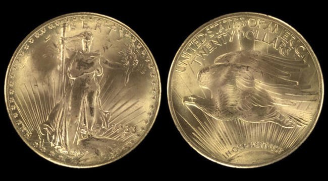 3. 20 долларов с двойным орлом, 1933 год