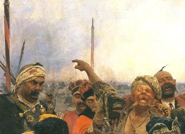 Легендарные образы запорожских казаков и реальные люди, позировавшие художнику.