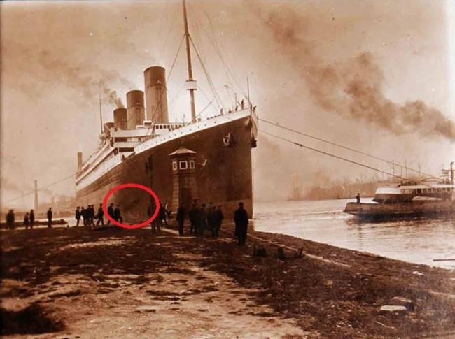7. Пострадавший от пожара «Титаник»