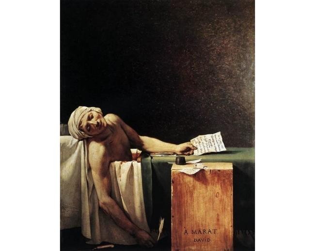 4. Смерть Марата (1793). Жак-Луи Давид