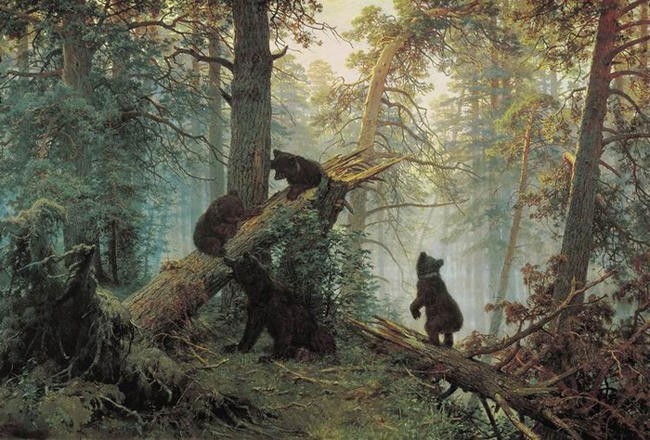 Легендарная история о создании полотна «Утро в сосновом лесу»