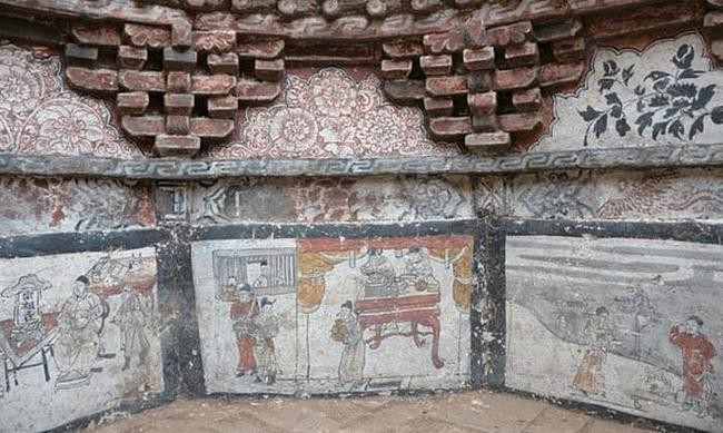 1. Фрески в восьмиугольной гробнице