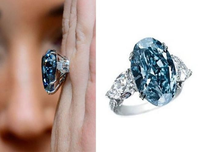 2. Кольцо с голубым бриллиантом от Chopard – 16,26 млн. $