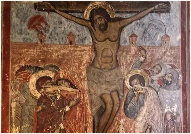 Фреска в Светицховели, Грузия, 1600 г.