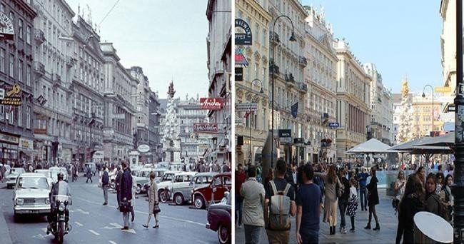 Грабен в 1966 и 2018 годах