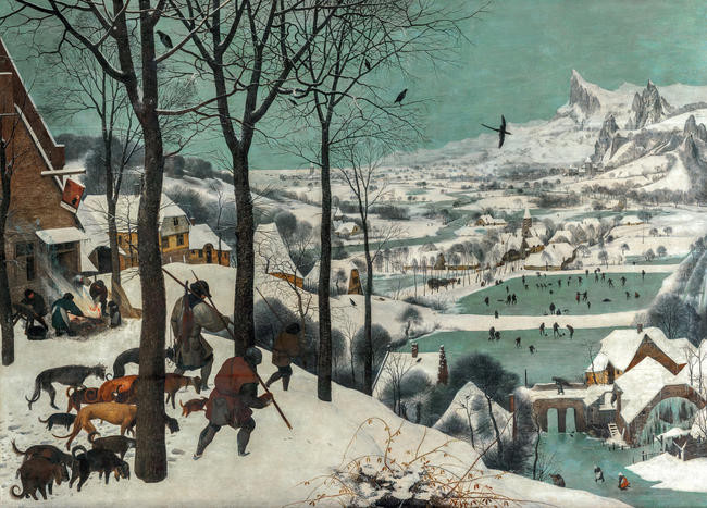 6. Питер Брейгель-старший, «Охотники на снегу» (1565)
