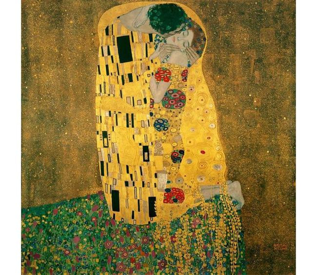 17. Густав Климт, «Поцелуй» (1907-1908)