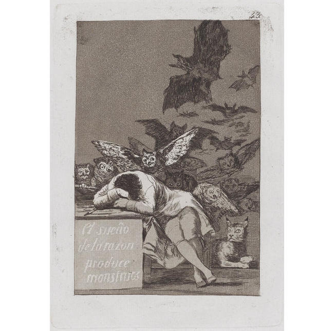 5. Франсиско Гойя, «Сон разума рождает чудовищ» (1799)