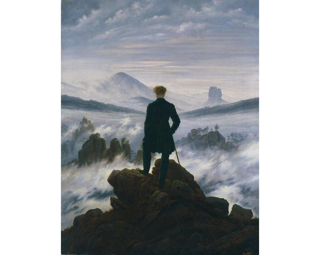 6. Каспар Давид Фридрих, «Странник над морем тумана» (1818)