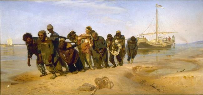 10. Илья Репин, «Бурлаки на Волге» (1873)