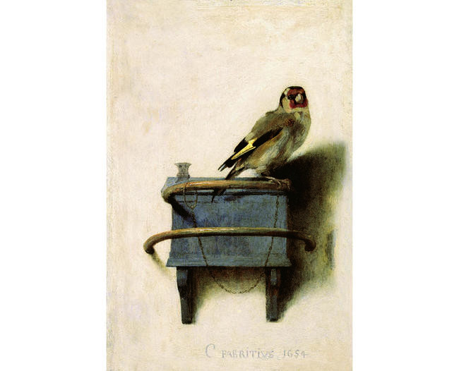 3. Карел Фабрициус, «Щегол» (1654)