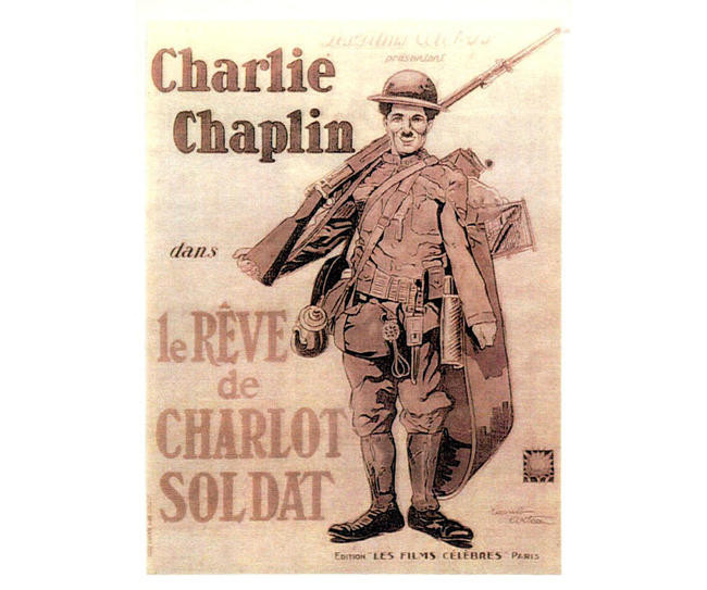 1. На плечо! (Shoulder Arms, 1918, режиссёр Чарльз Чаплин, США)
